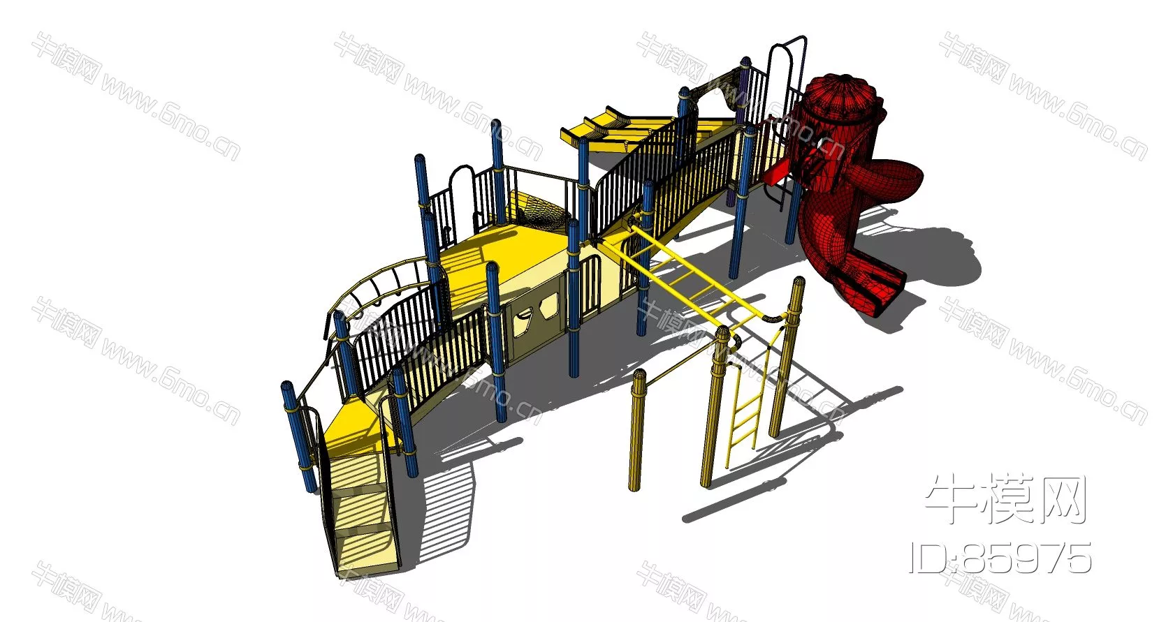 MODERN PLAYGROUND - SKETCHUP 3D MODEL - ENSCAPE - 85975