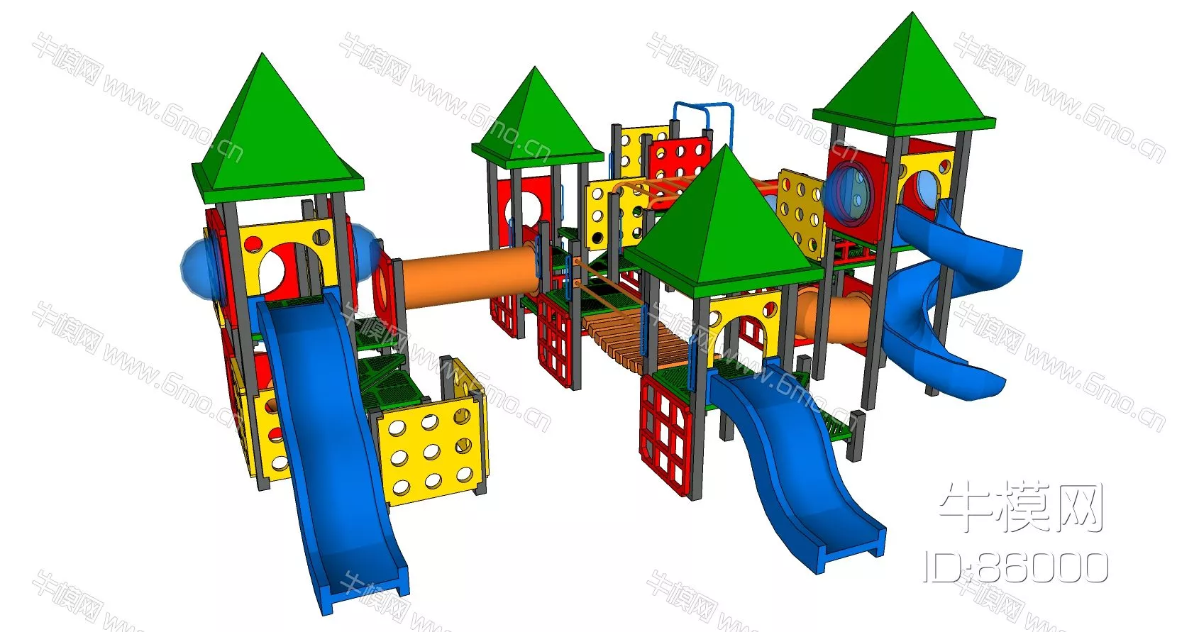 MODERN PLAYGROUND - SKETCHUP 3D MODEL - ENSCAPE - 86000