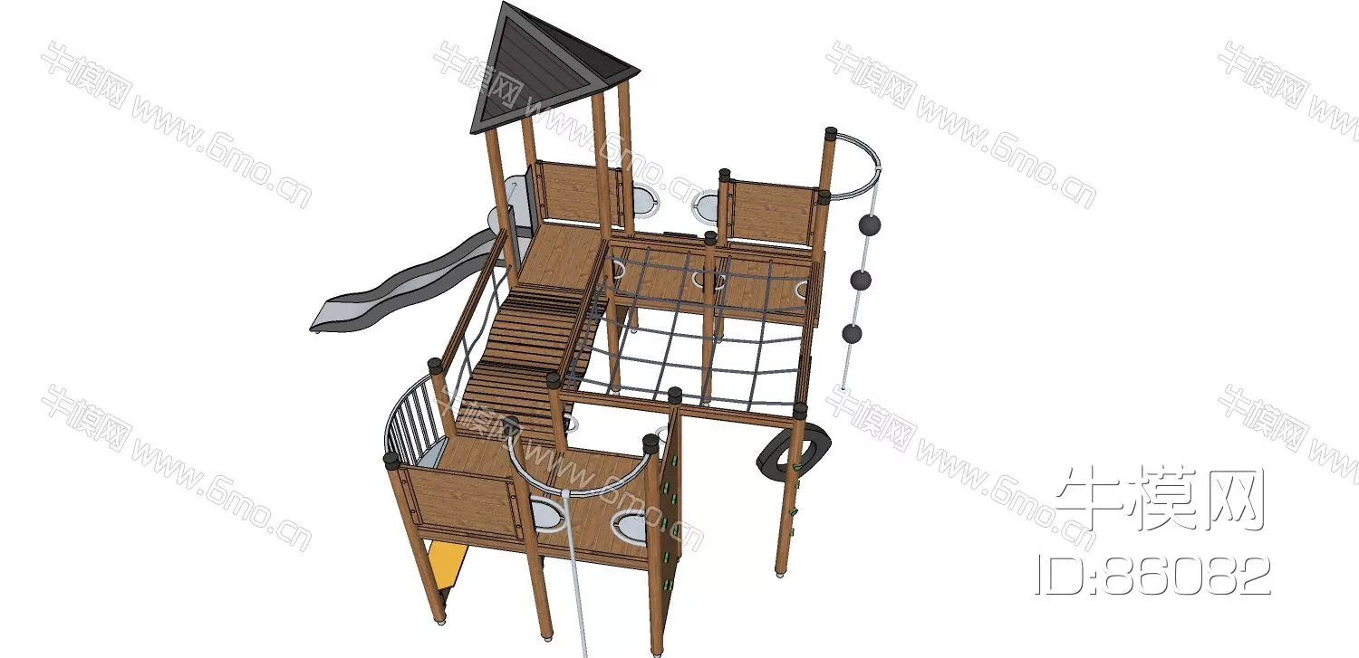 MODERN PLAYGROUND - SKETCHUP 3D MODEL - ENSCAPE - 86082