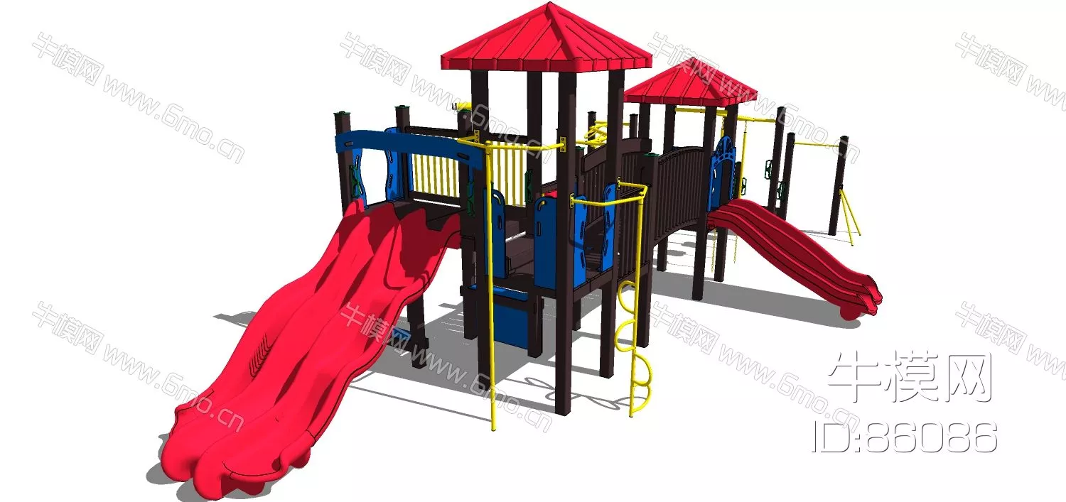 MODERN PLAYGROUND - SKETCHUP 3D MODEL - ENSCAPE - 86086