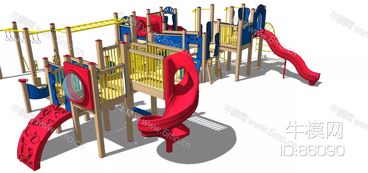 MODERN PLAYGROUND - SKETCHUP 3D MODEL - ENSCAPE - 86090