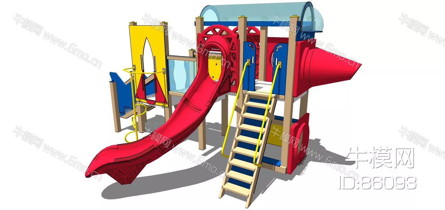 MODERN PLAYGROUND - SKETCHUP 3D MODEL - ENSCAPE - 86093