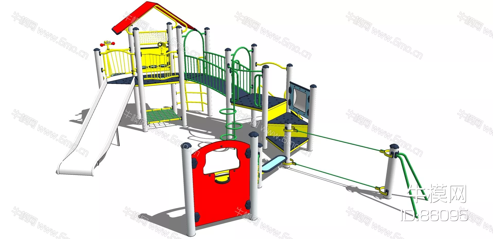 MODERN PLAYGROUND - SKETCHUP 3D MODEL - ENSCAPE - 86095