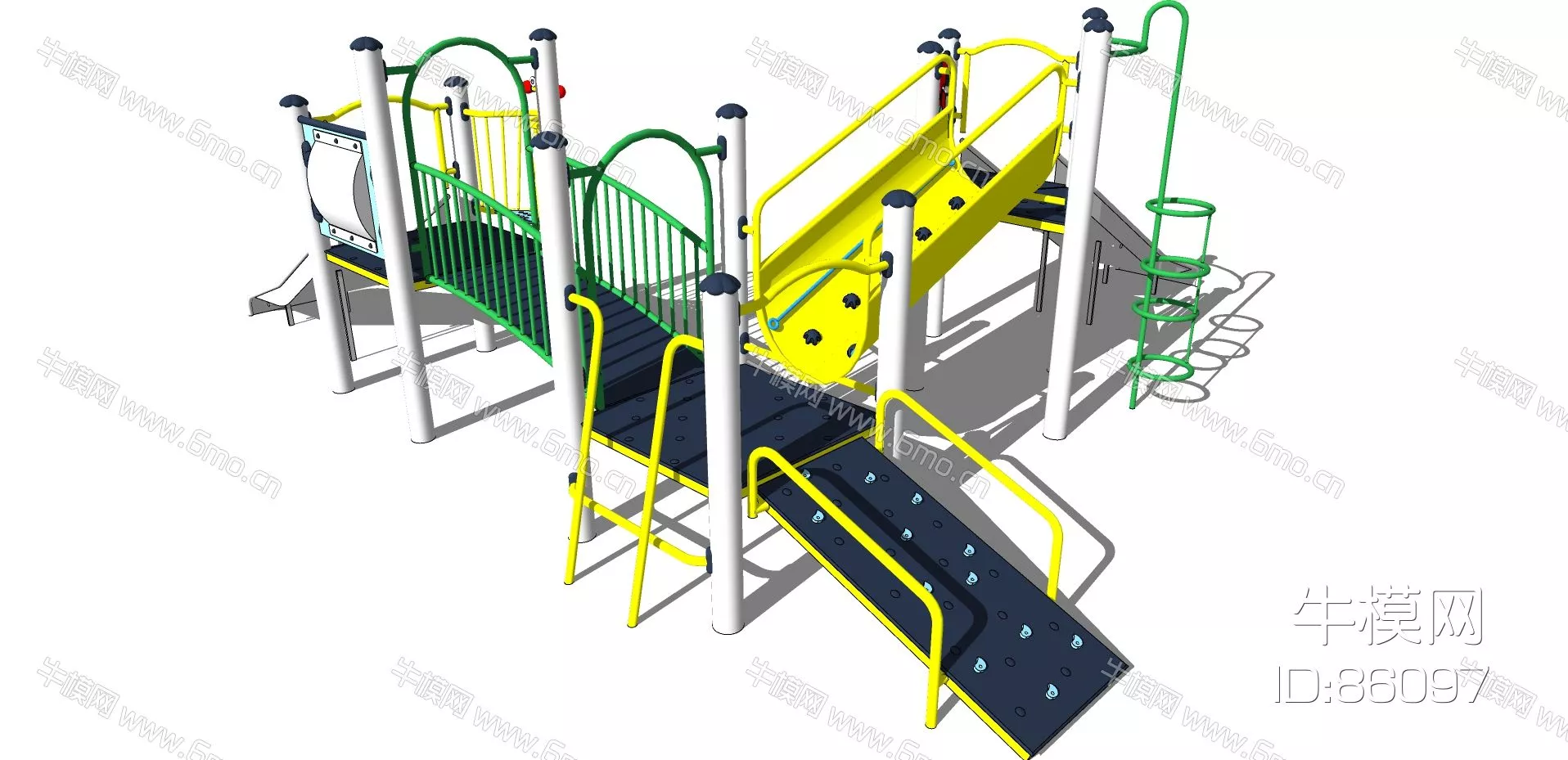 MODERN PLAYGROUND - SKETCHUP 3D MODEL - ENSCAPE - 86097