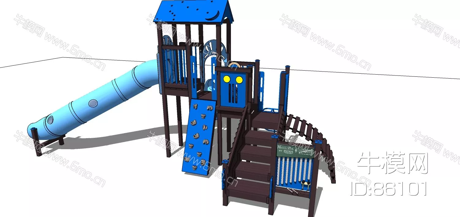 MODERN PLAYGROUND - SKETCHUP 3D MODEL - ENSCAPE - 86101