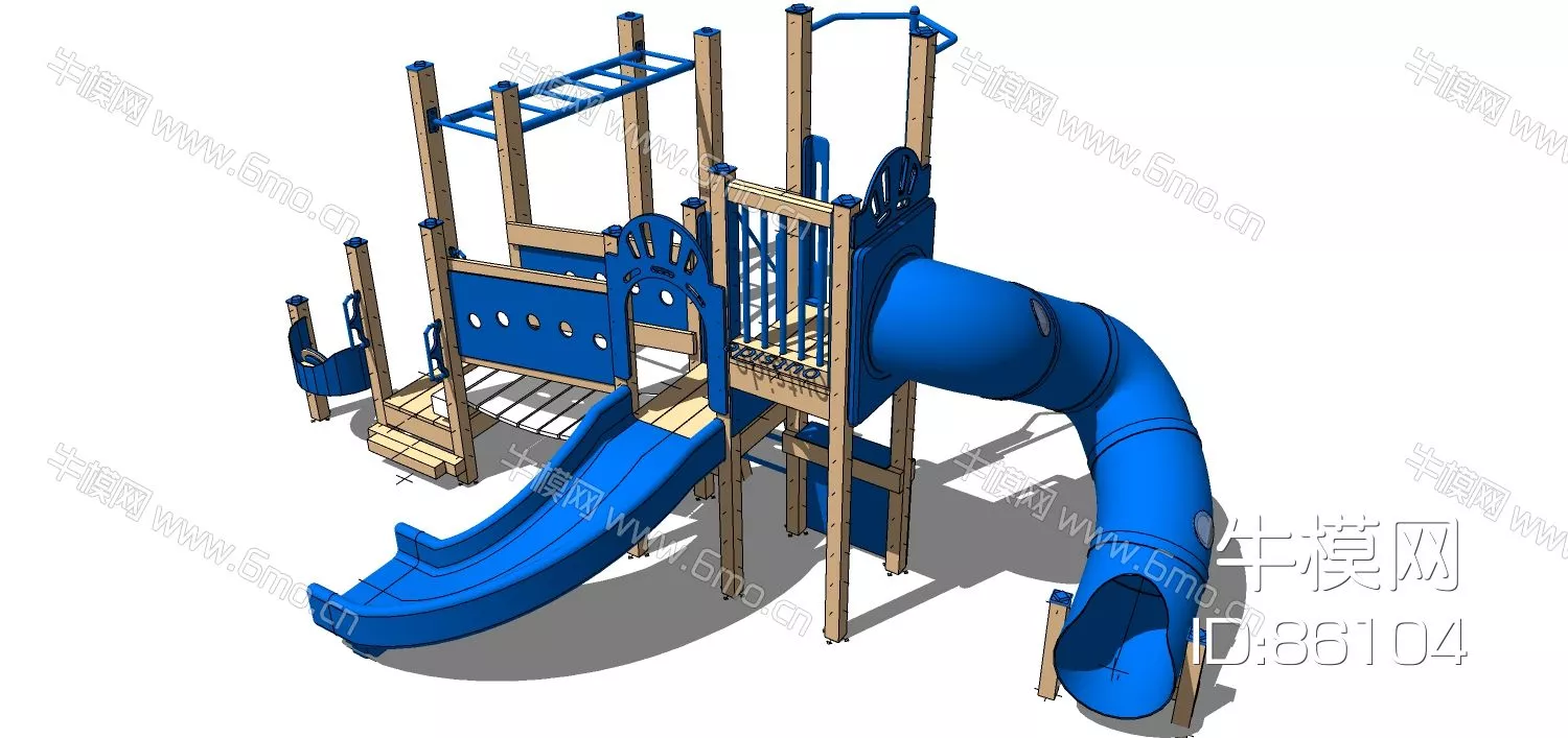 MODERN PLAYGROUND - SKETCHUP 3D MODEL - ENSCAPE - 86104