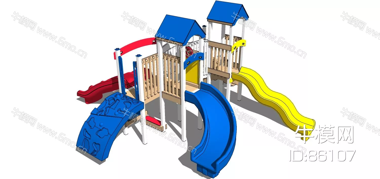 MODERN PLAYGROUND - SKETCHUP 3D MODEL - ENSCAPE - 86107