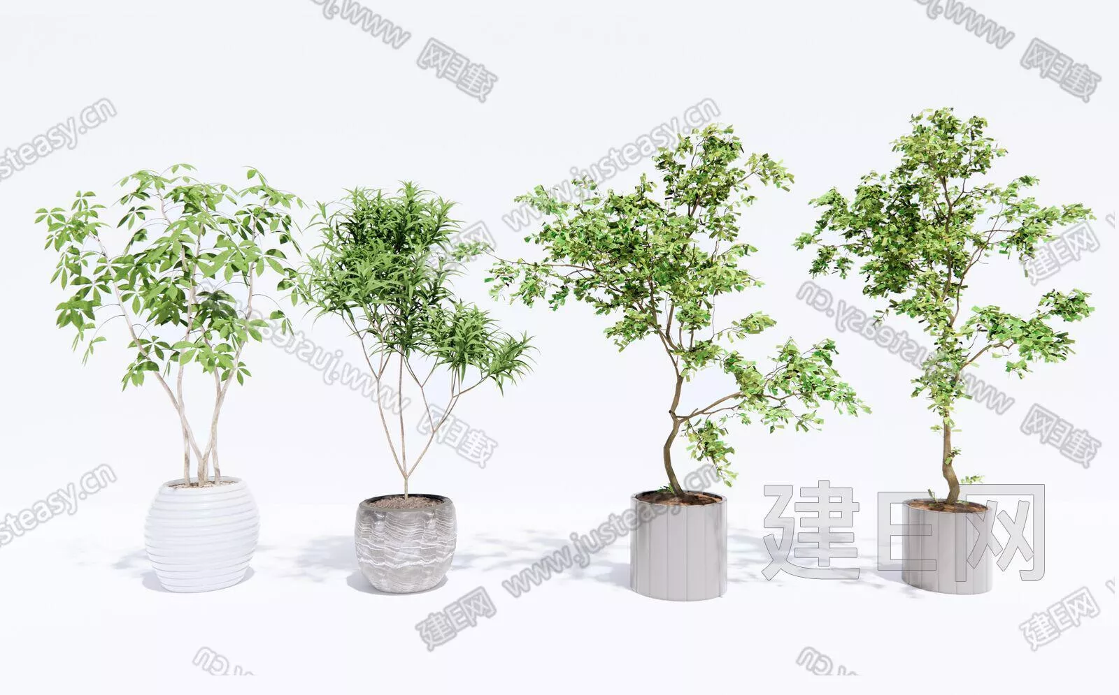 MODERN POTTED PLANT - SKETCHUP 3D MODEL - ENSCAPE - 110577058