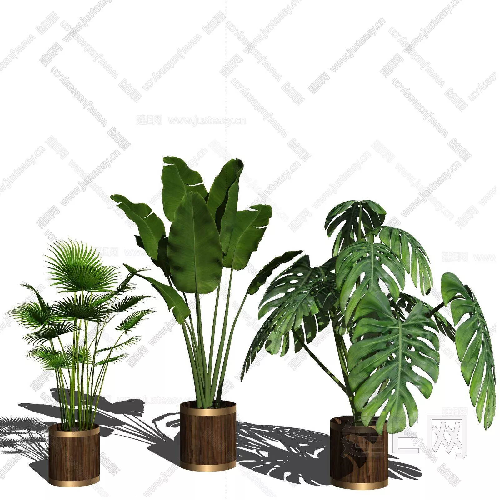 MODERN POTTED PLANT - SKETCHUP 3D MODEL - ENSCAPE - 113000787