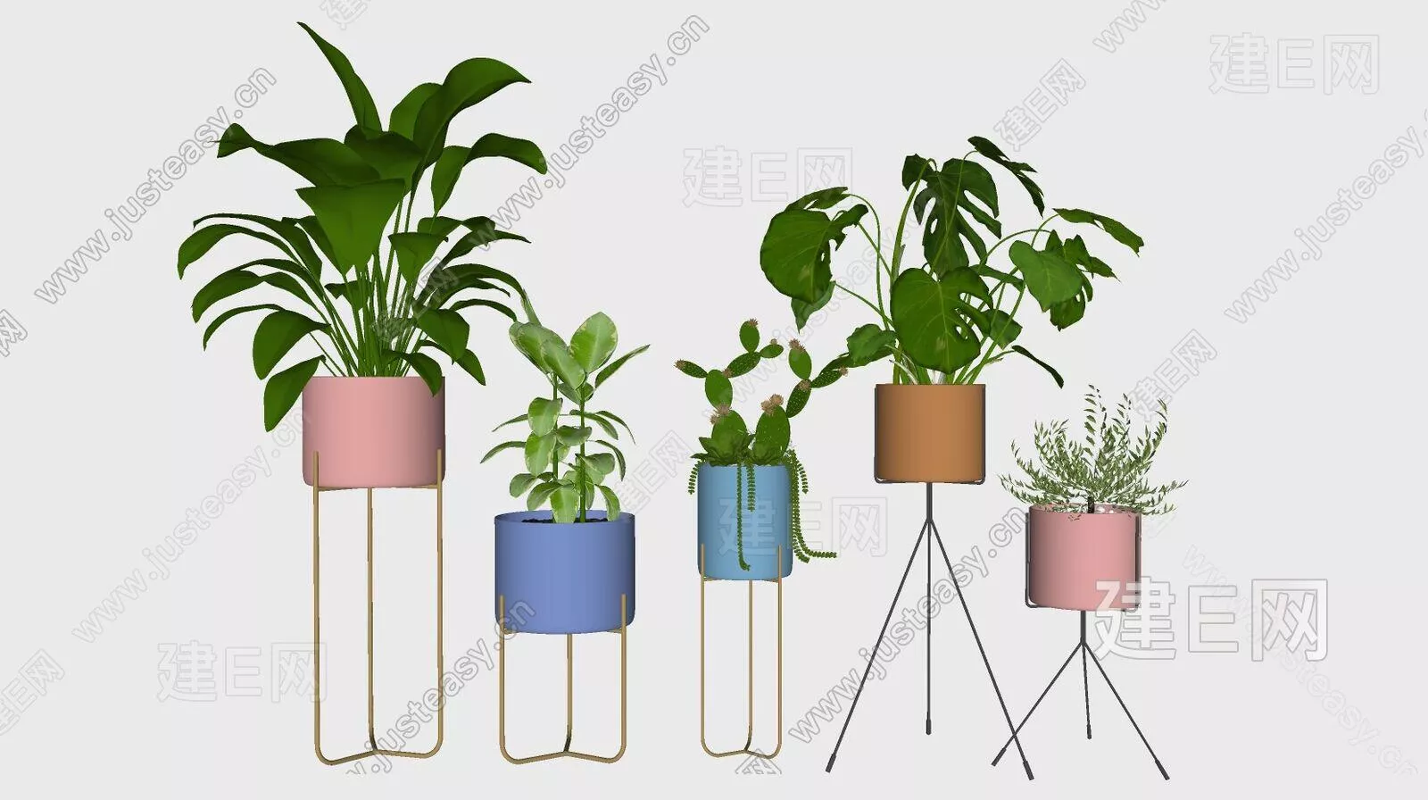MODERN POTTED PLANT - SKETCHUP 3D MODEL - ENSCAPE - 113197312