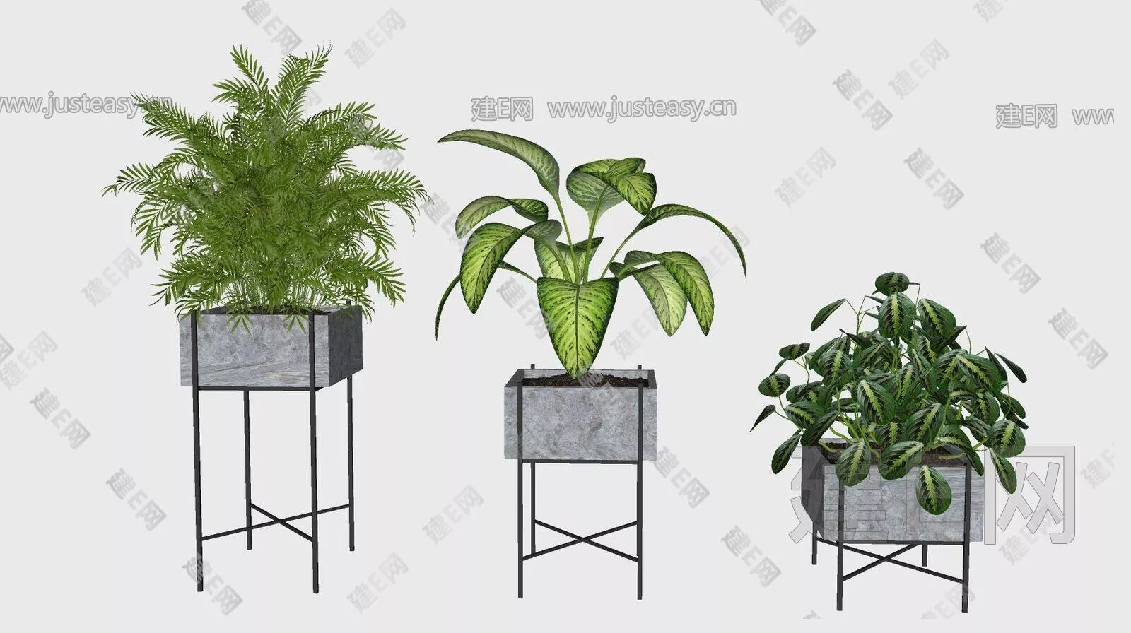 MODERN POTTED PLANT - SKETCHUP 3D MODEL - ENSCAPE - 113197344