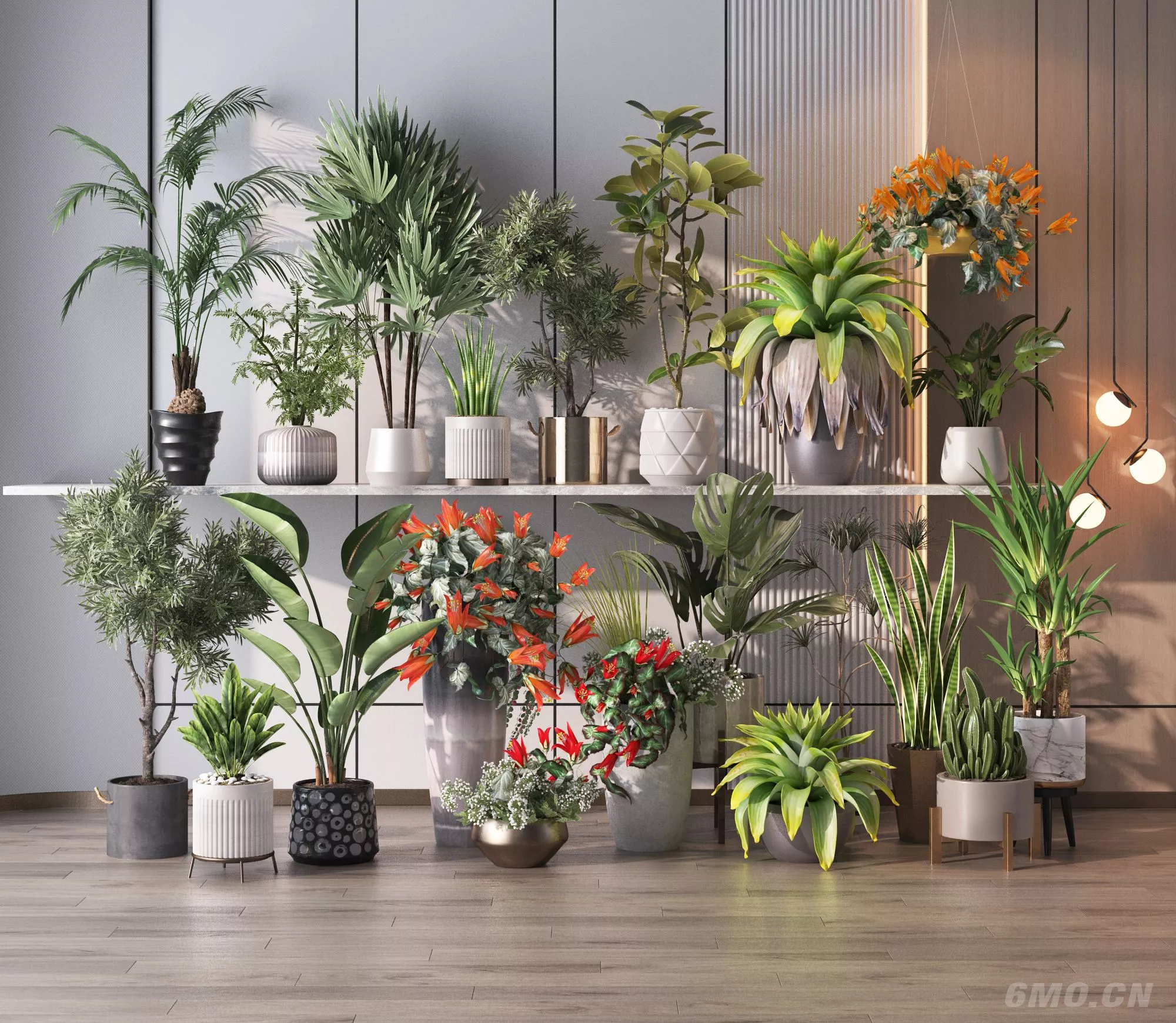 MODERN POTTED PLANT - SKETCHUP 3D MODEL - ENSCAPE - 248915
