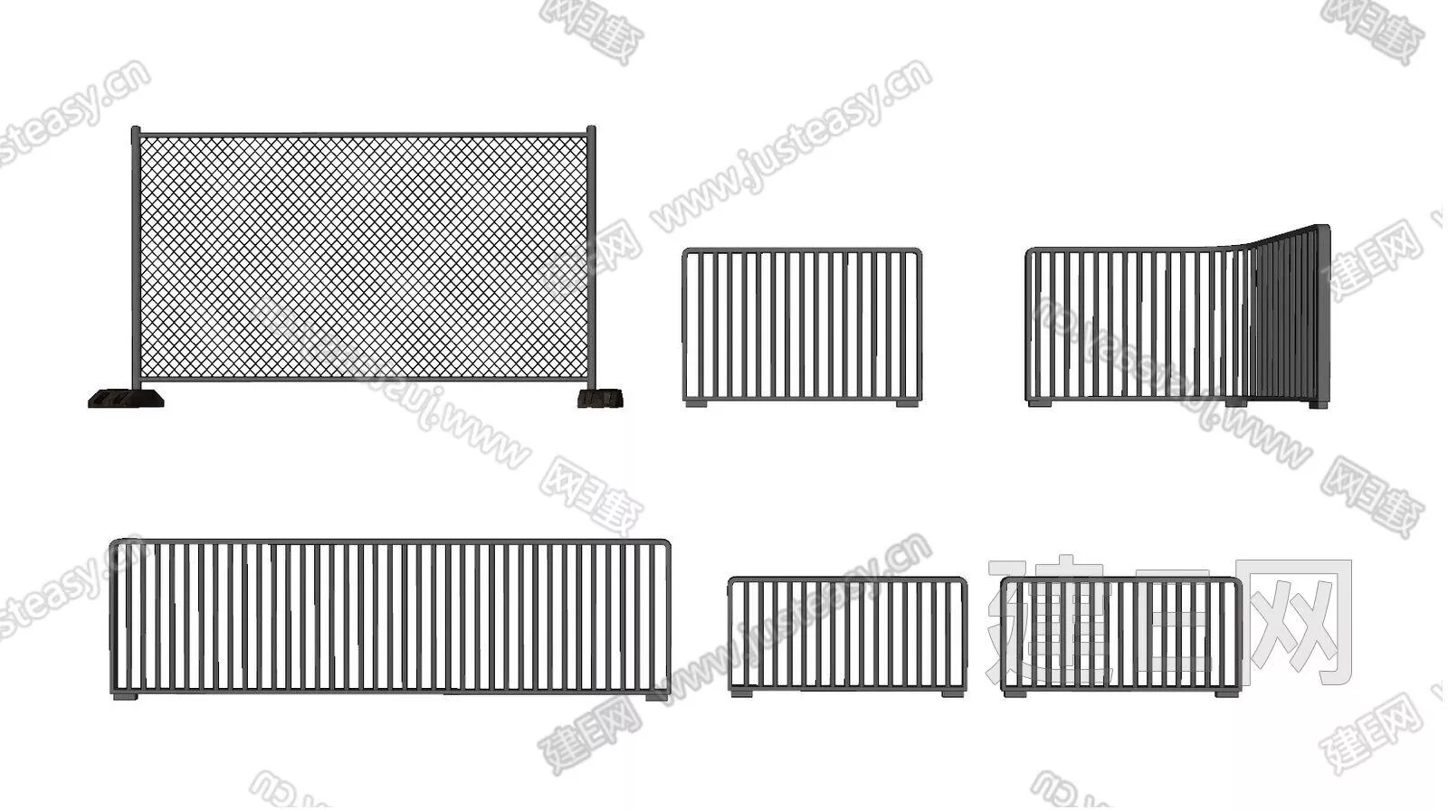 MODERN RAILING - SKETCHUP 3D MODEL - ENSCAPE - 105594897