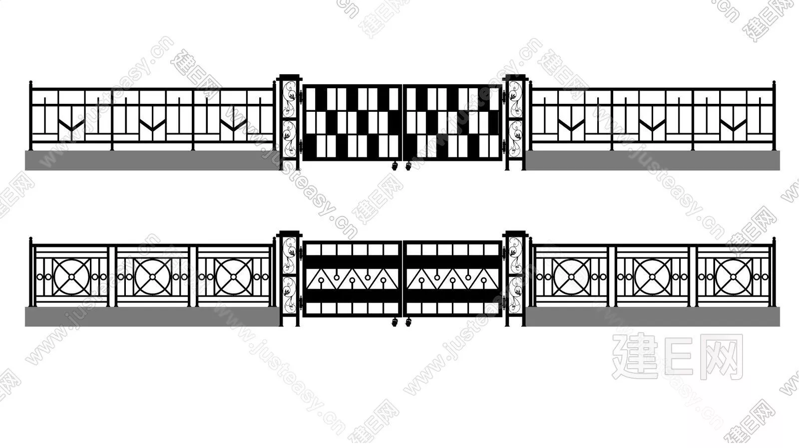 MODERN RAILING - SKETCHUP 3D MODEL - ENSCAPE - 107233457