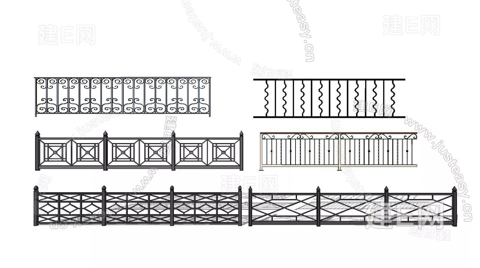 MODERN RAILING - SKETCHUP 3D MODEL - ENSCAPE - 112410881