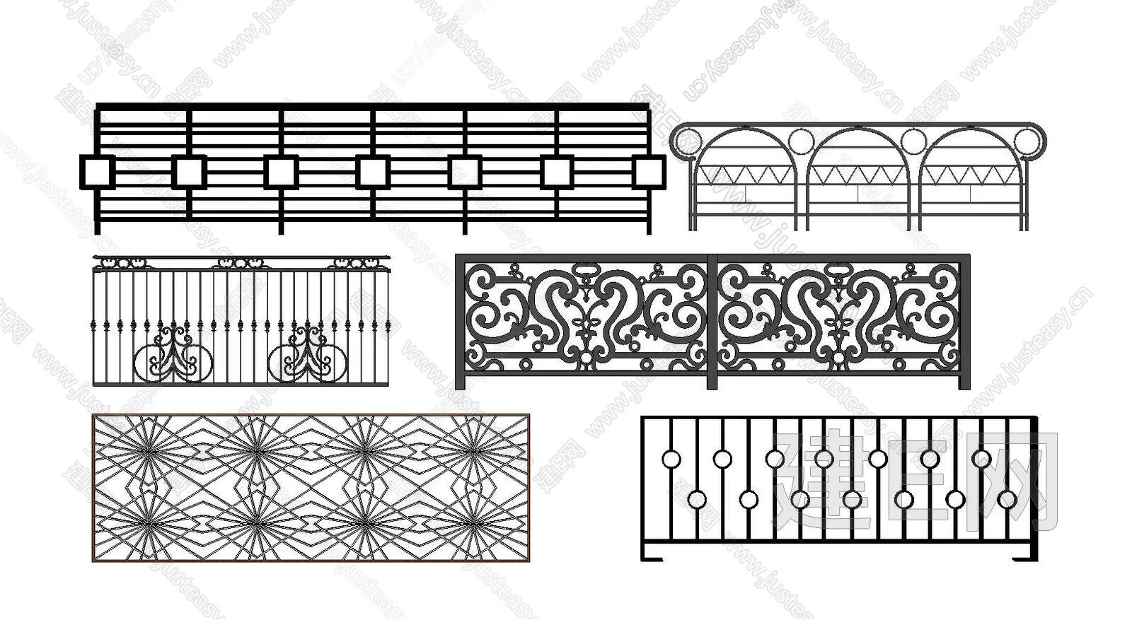 MODERN RAILING - SKETCHUP 3D MODEL - ENSCAPE - 112411024