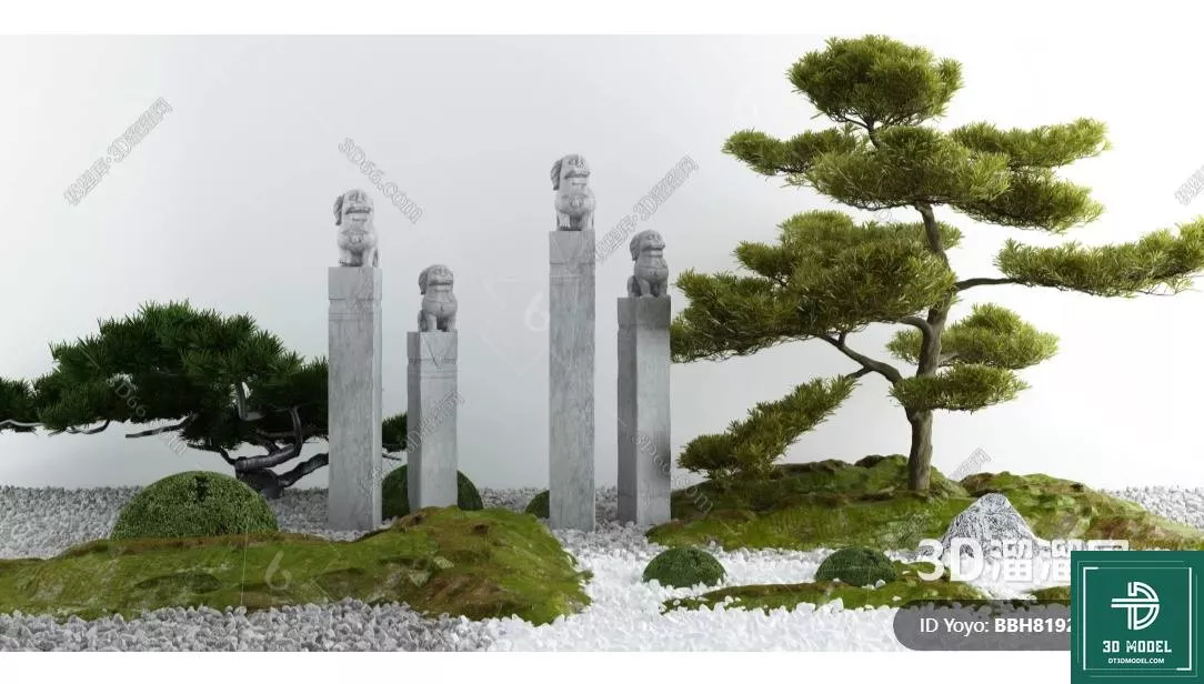 MODERN ROCKERIES - SKETCHUP 3D MODEL - VRAY OR ENSCAPE - ID12634