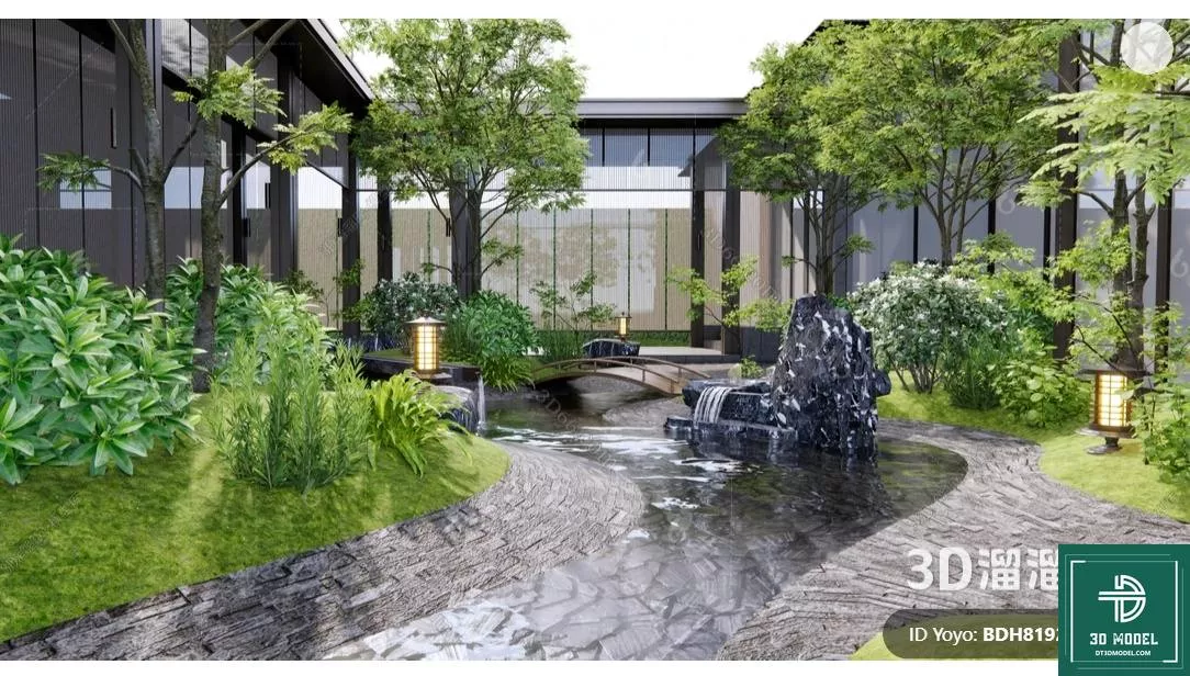 MODERN ROCKERIES - SKETCHUP 3D MODEL - VRAY OR ENSCAPE - ID12653