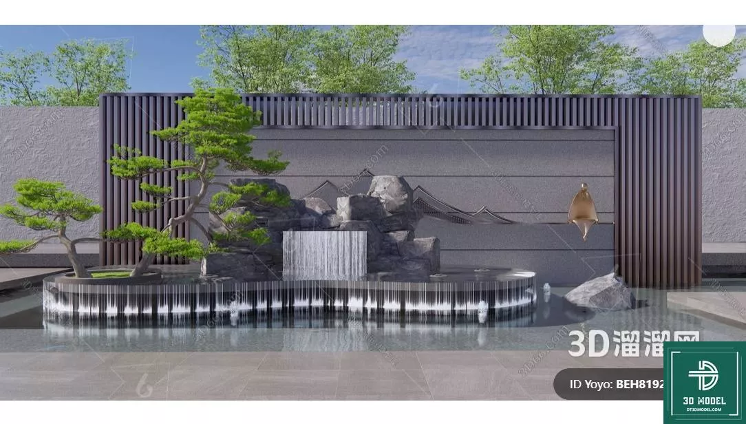 MODERN ROCKERIES - SKETCHUP 3D MODEL - VRAY OR ENSCAPE - ID12671