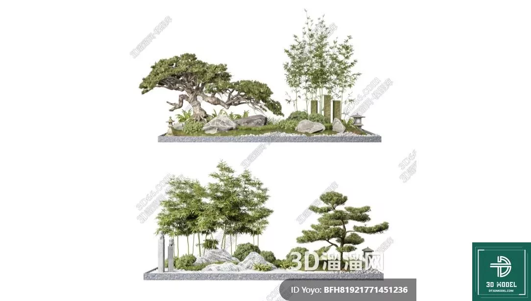 MODERN ROCKERIES - SKETCHUP 3D MODEL - VRAY OR ENSCAPE - ID12674