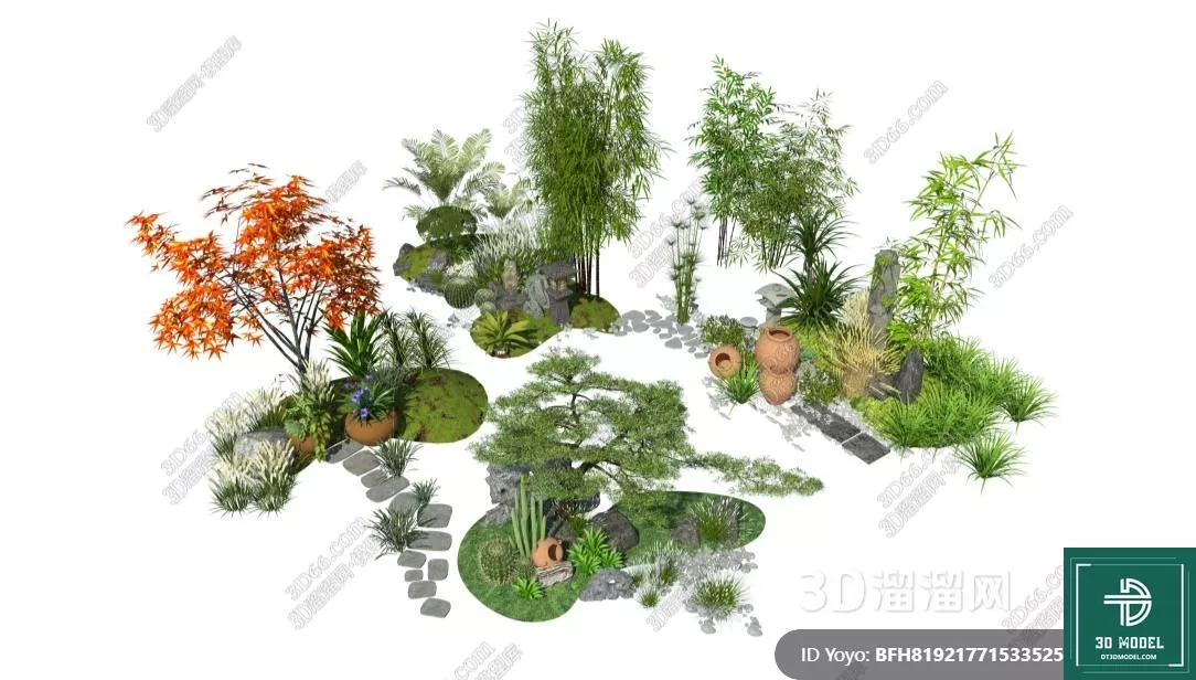 MODERN ROCKERIES - SKETCHUP 3D MODEL - VRAY OR ENSCAPE - ID12675