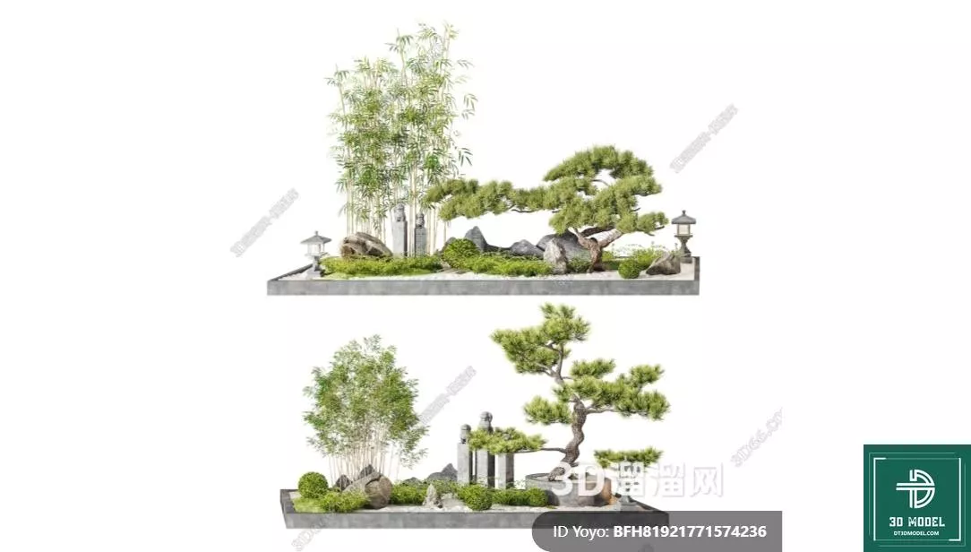 MODERN ROCKERIES - SKETCHUP 3D MODEL - VRAY OR ENSCAPE - ID12676