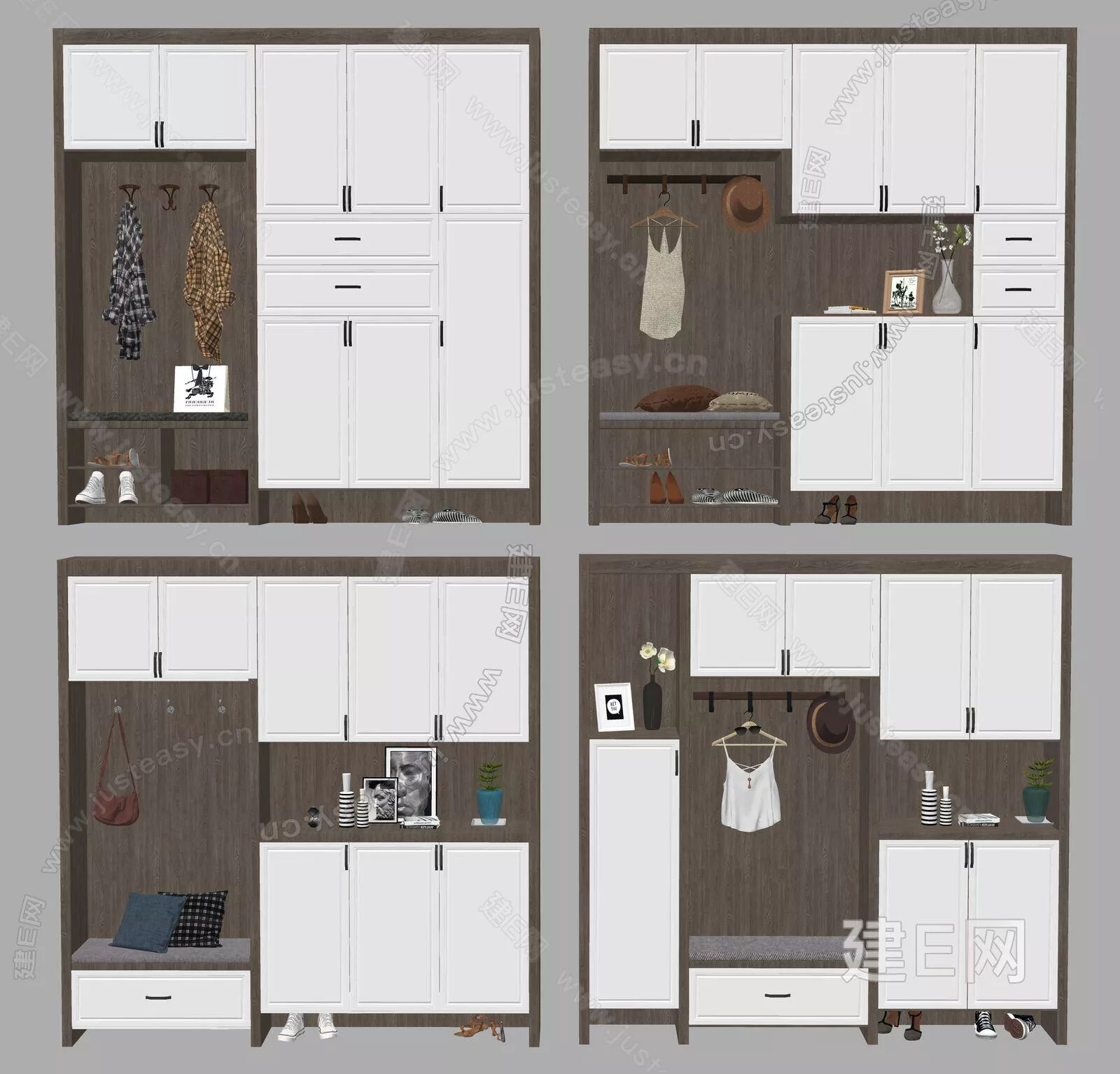 MODERN SHOE CABINET - SKETCHUP 3D MODEL - ENSCAPE - 112935410