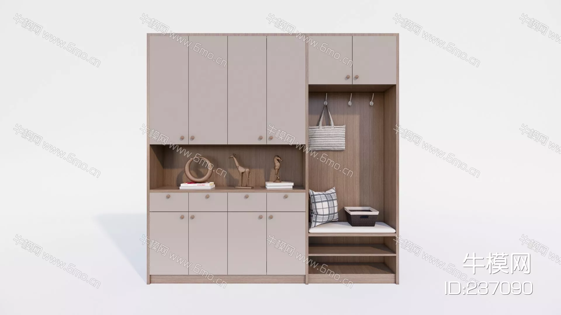 MODERN SHOE CABINET - SKETCHUP 3D MODEL - ENSCAPE - 237090