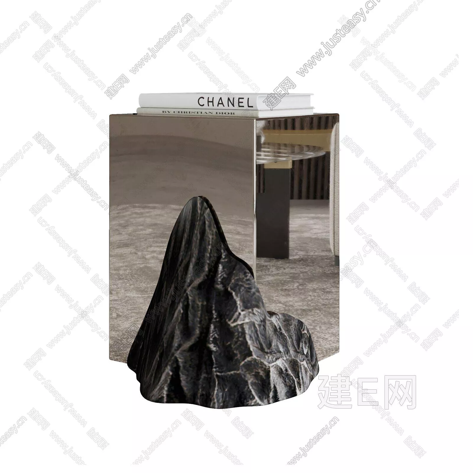 MODERN SIDE TABLE - SKETCHUP 3D MODEL - ENSCAPE - 104941656