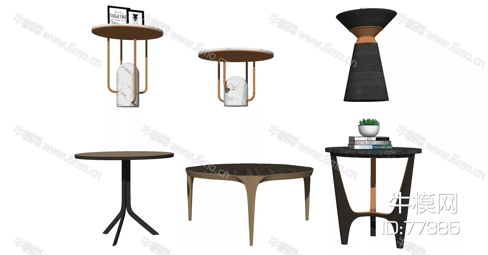 MODERN SIDE TABLE - SKETCHUP 3D MODEL - ENSCAPE - 77385