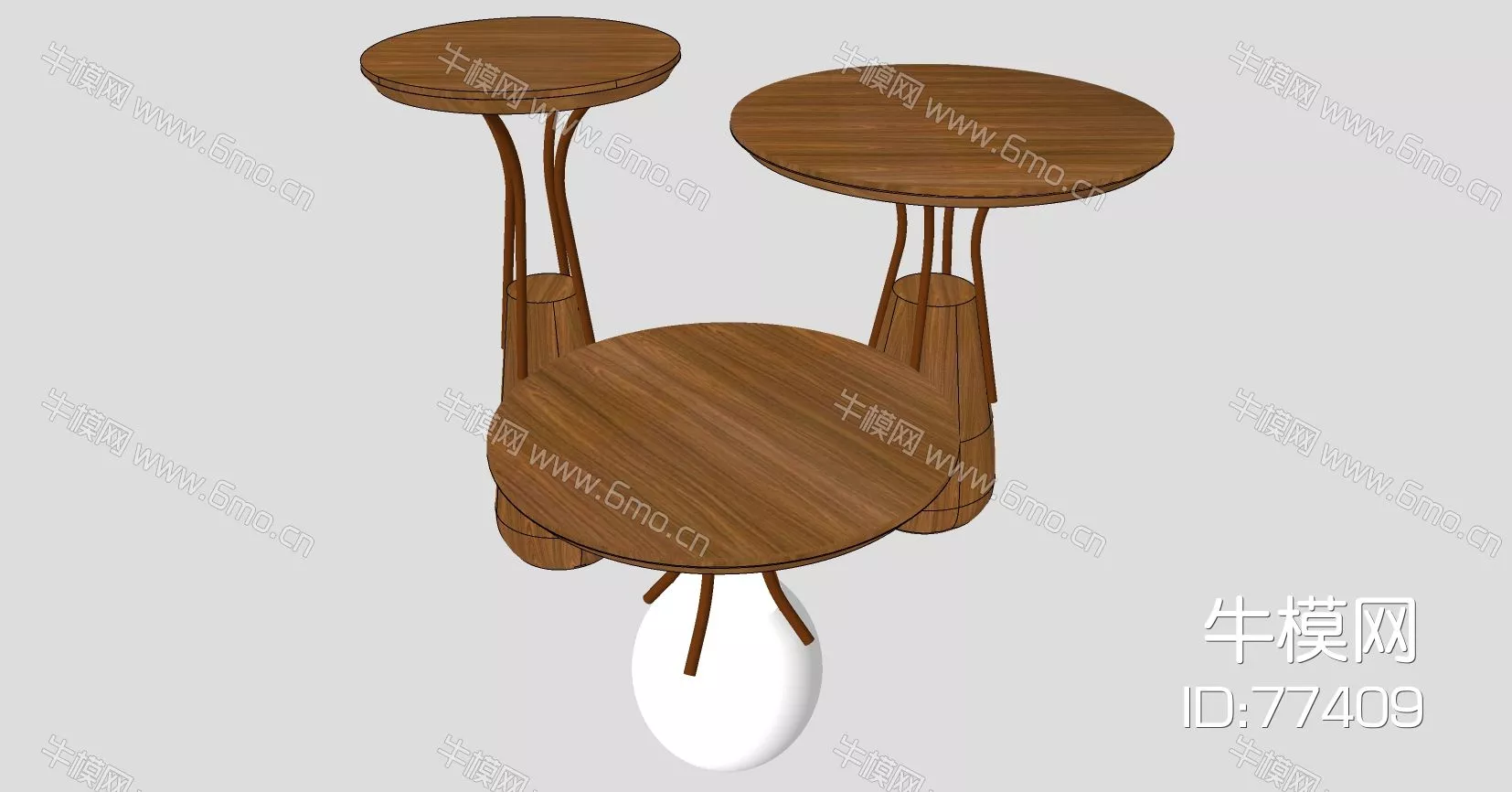 MODERN SIDE TABLE - SKETCHUP 3D MODEL - ENSCAPE - 77409