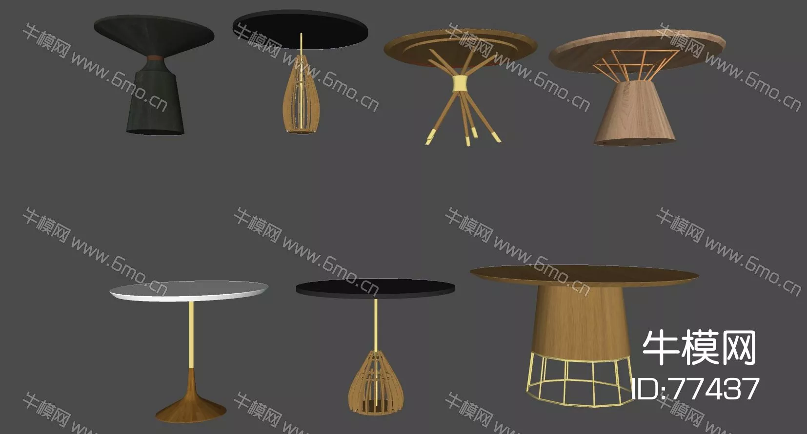 MODERN SIDE TABLE - SKETCHUP 3D MODEL - ENSCAPE - 77437