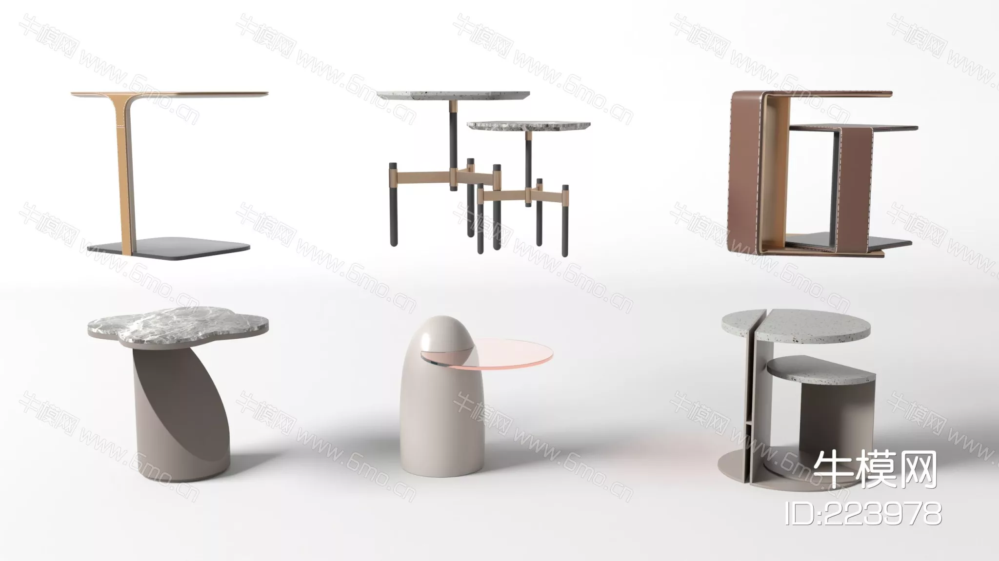 MODERN SIDE TABLE - SKETCHUP 3D MODEL - VRAY - 223978