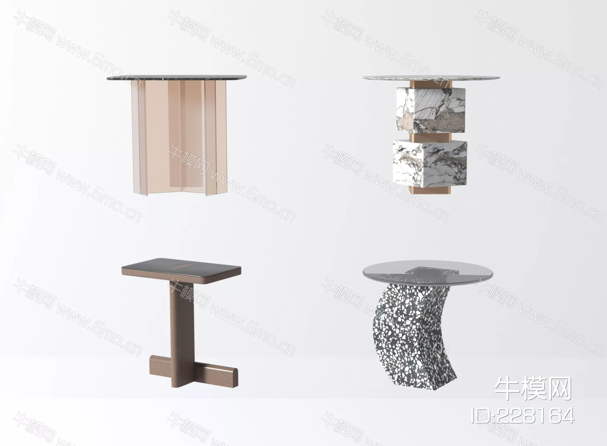 MODERN SIDE TABLE - SKETCHUP 3D MODEL - VRAY - 228164