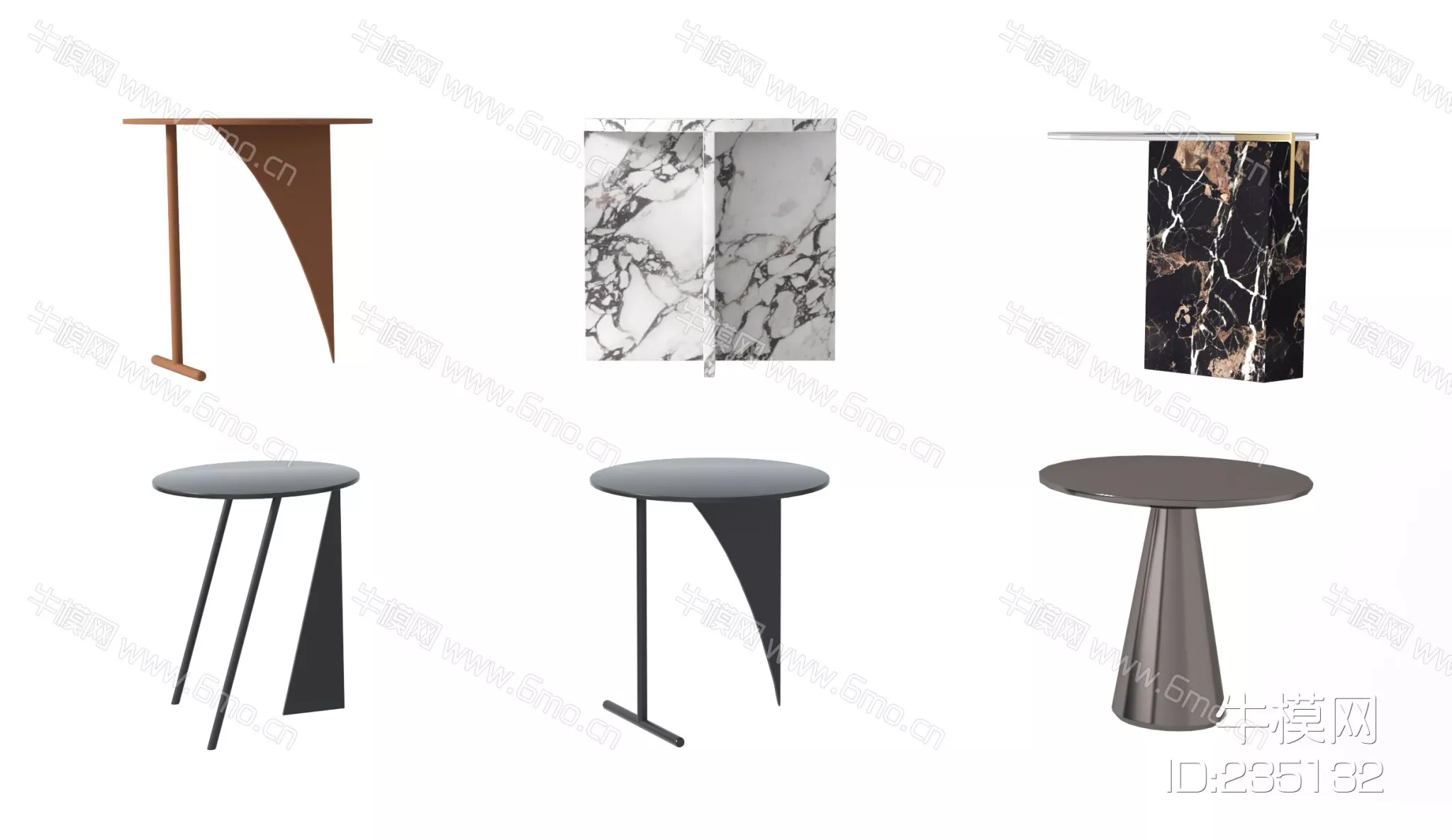 MODERN SIDE TABLE - SKETCHUP 3D MODEL - VRAY - 235132