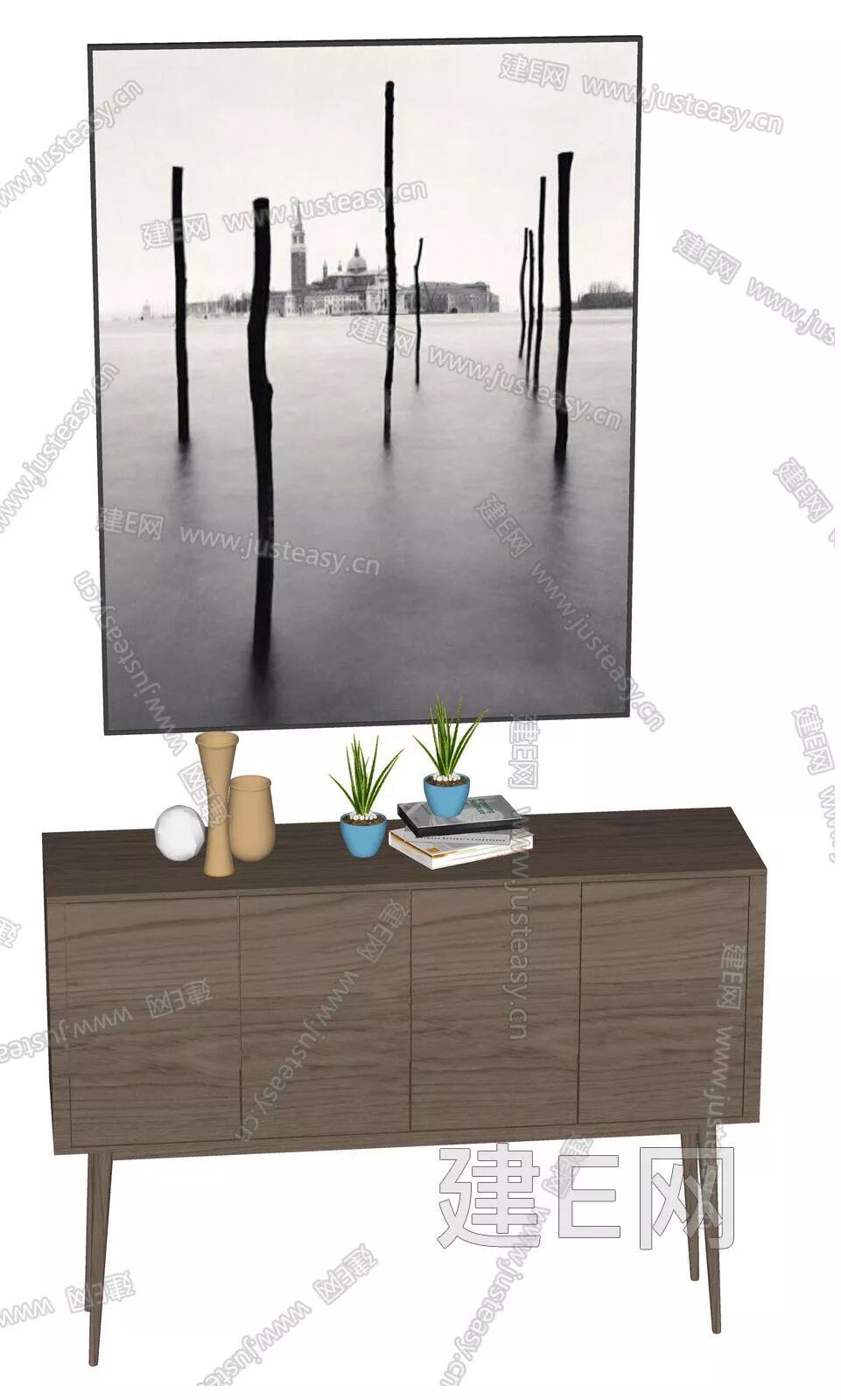 MODERN SIDEBOARD - SKETCHUP 3D MODEL - ENSCAPE - 111624641