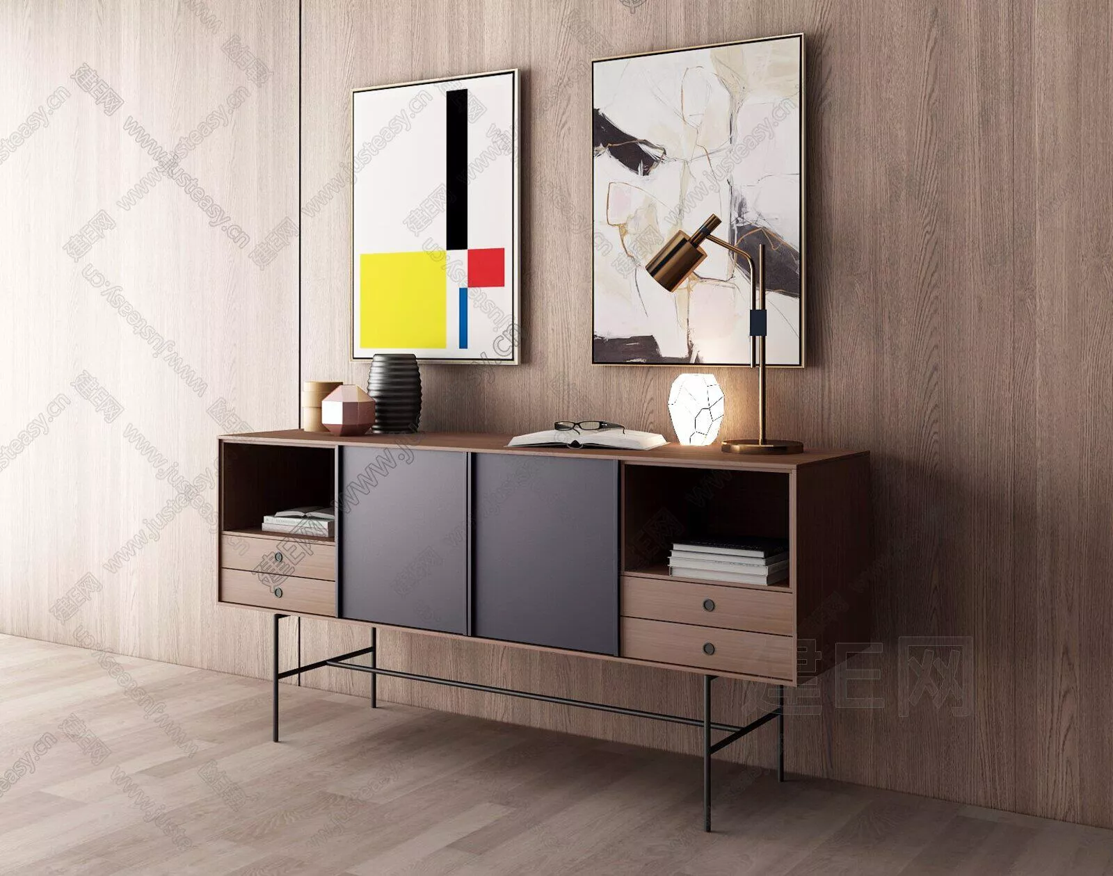 MODERN SIDEBOARD - SKETCHUP 3D MODEL - ENSCAPE - 111758628