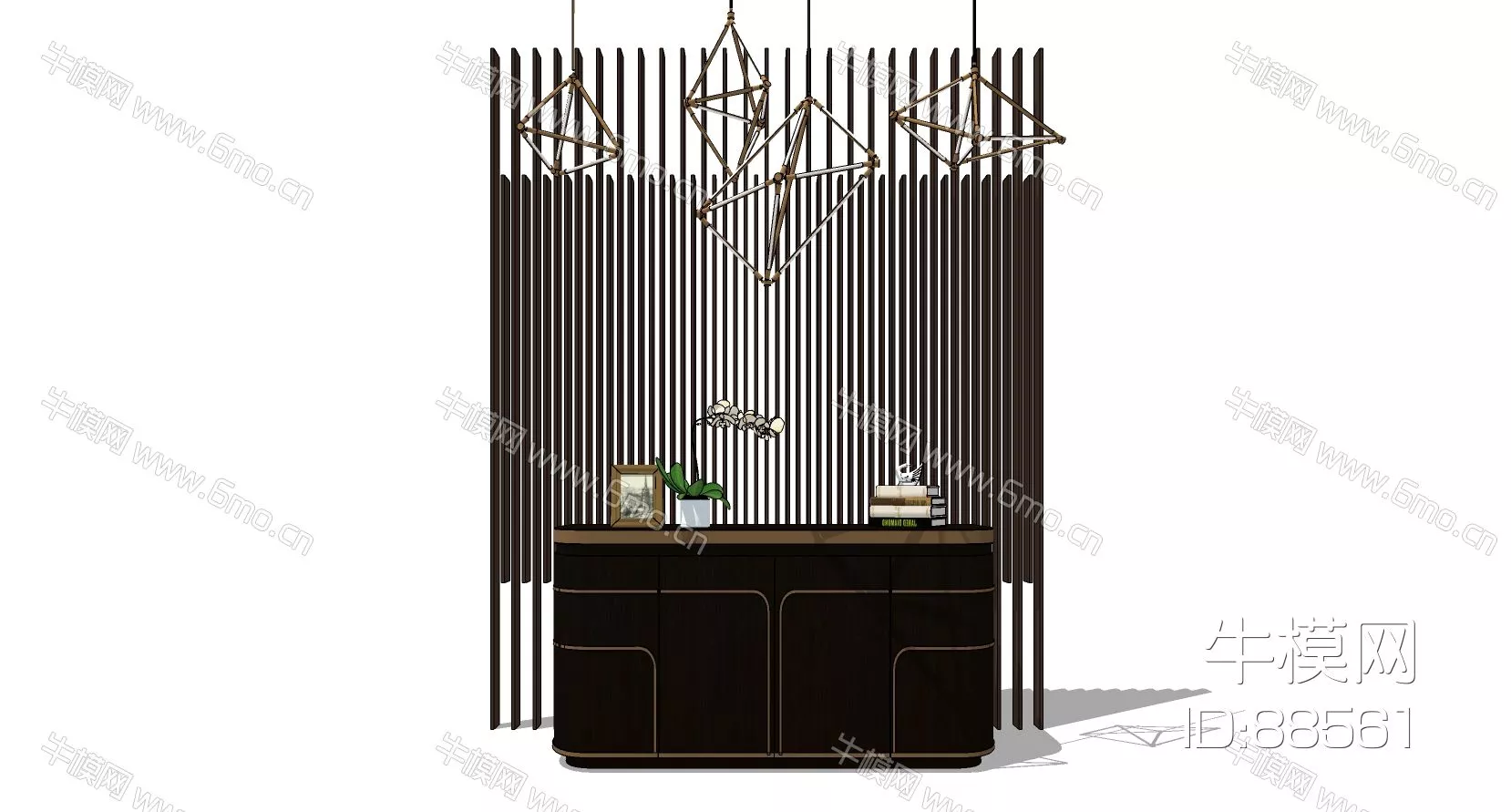 MODERN SIDEBOARD - SKETCHUP 3D MODEL - ENSCAPE - 88561