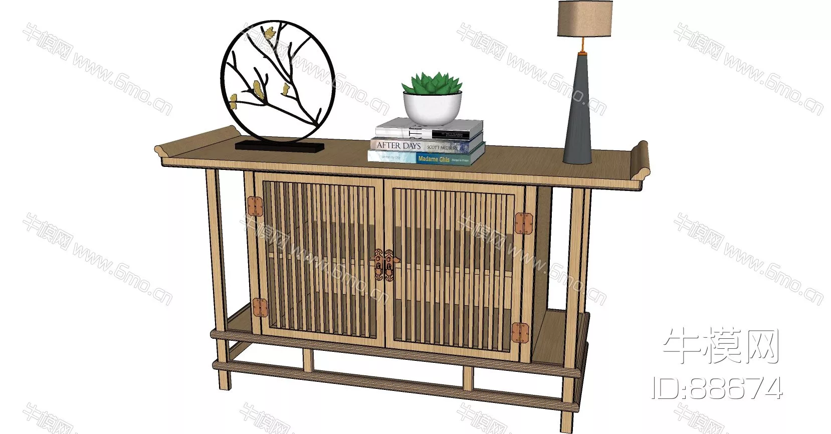 MODERN SIDEBOARD - SKETCHUP 3D MODEL - ENSCAPE - 88674