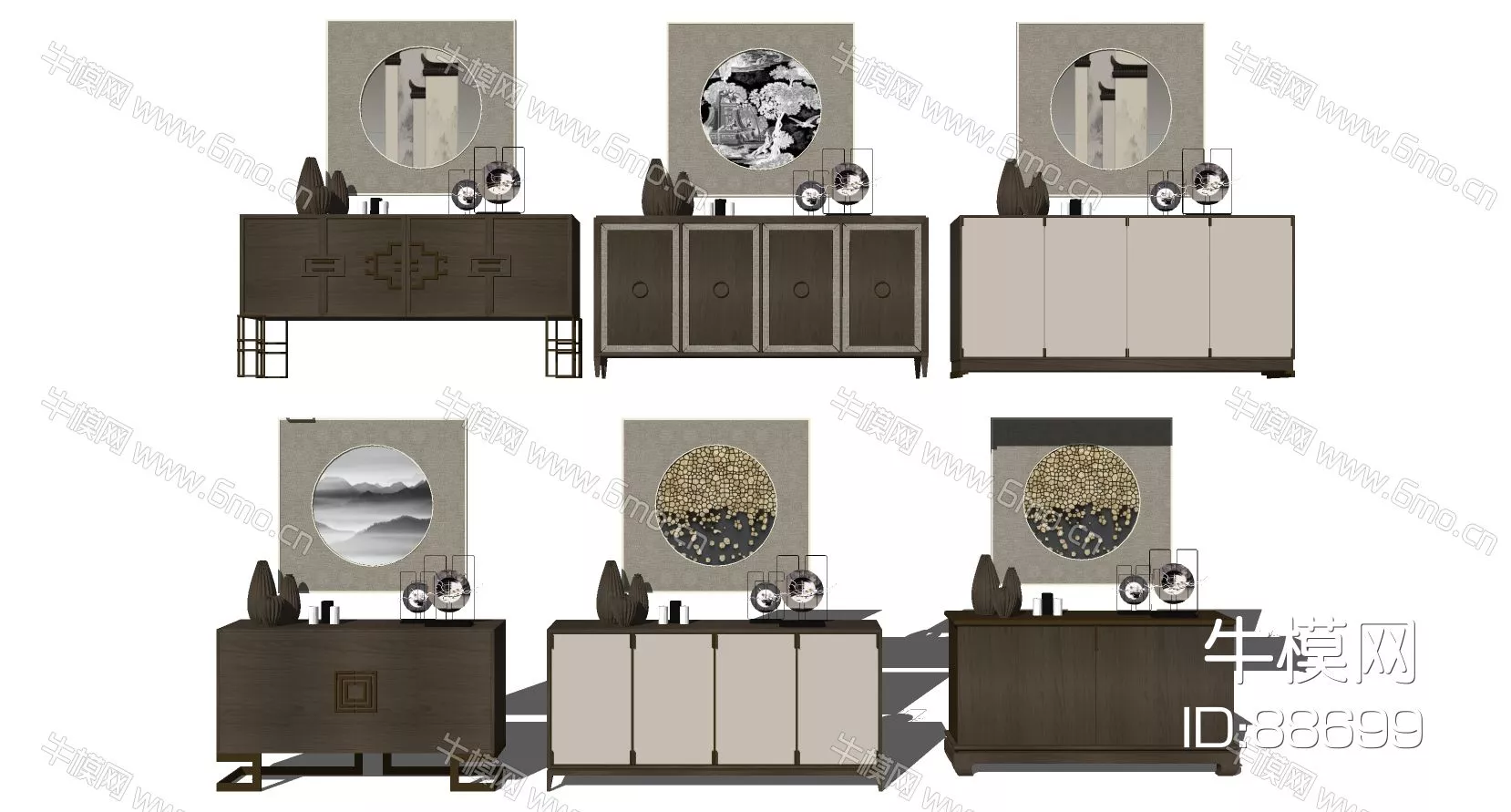 MODERN SIDEBOARD - SKETCHUP 3D MODEL - ENSCAPE - 88699