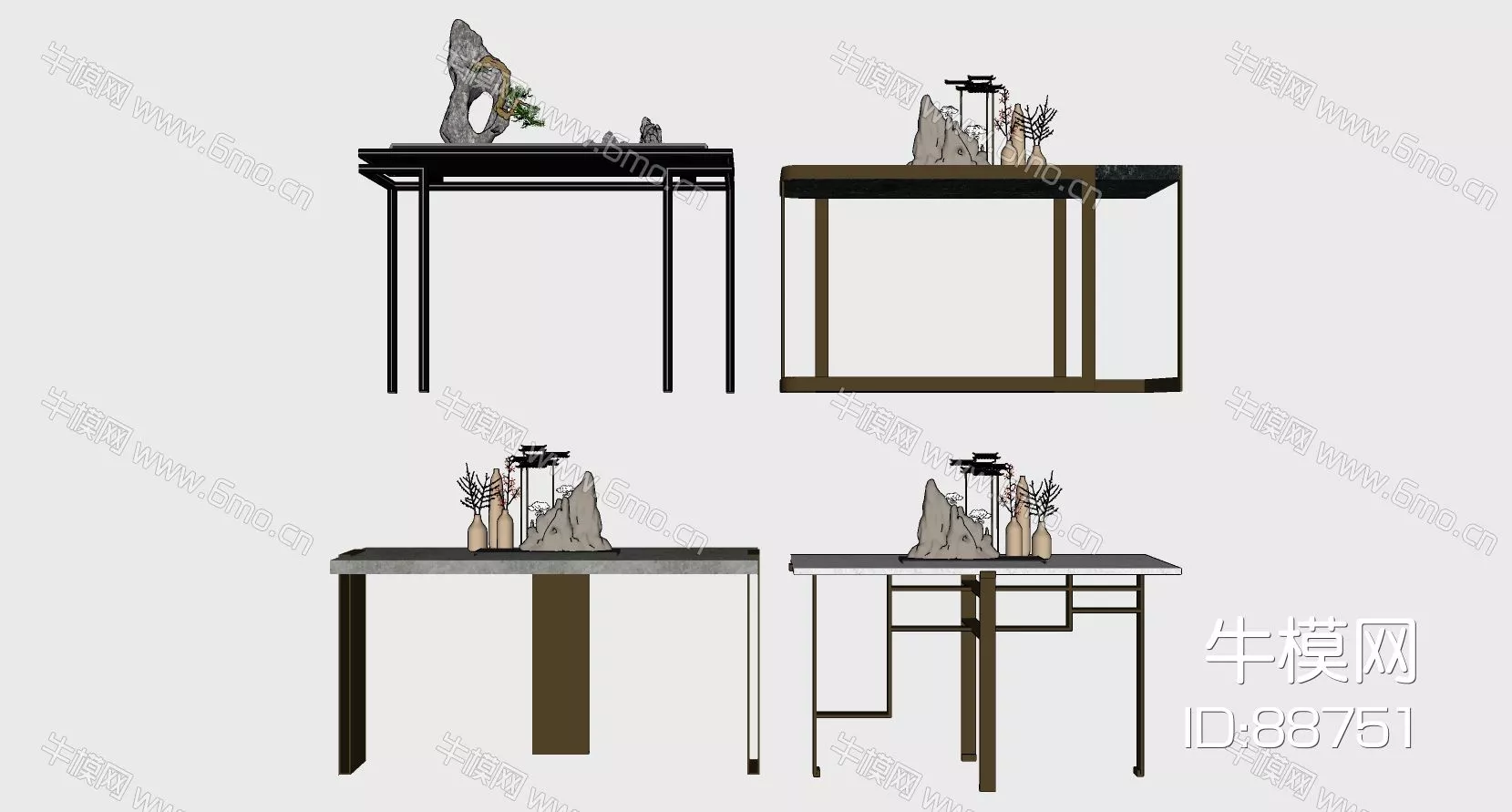 MODERN SIDEBOARD - SKETCHUP 3D MODEL - ENSCAPE - 88751