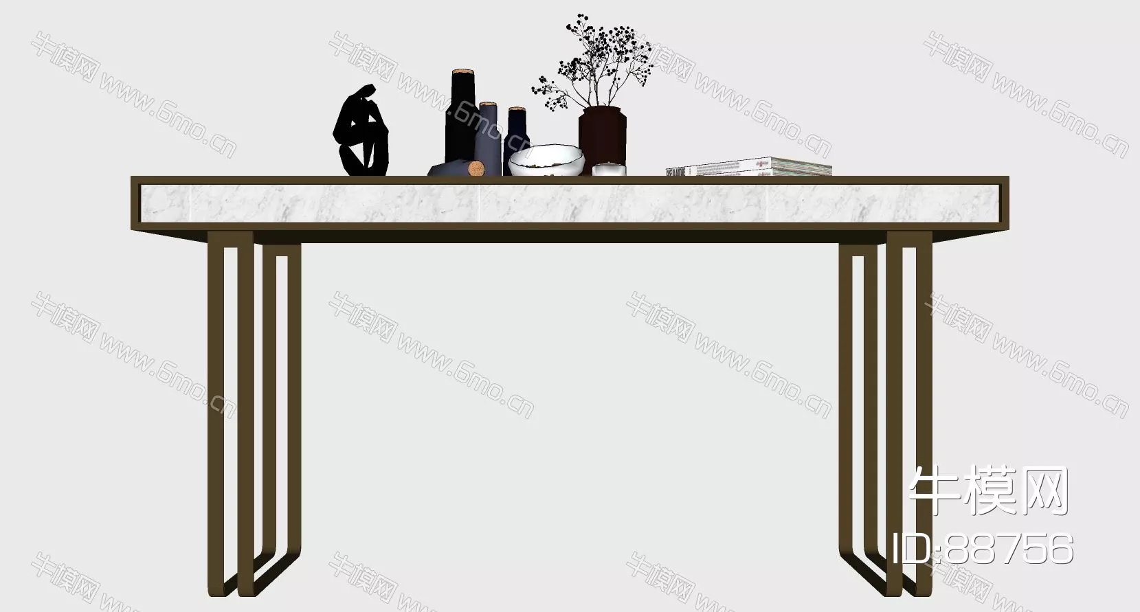 MODERN SIDEBOARD - SKETCHUP 3D MODEL - ENSCAPE - 88756