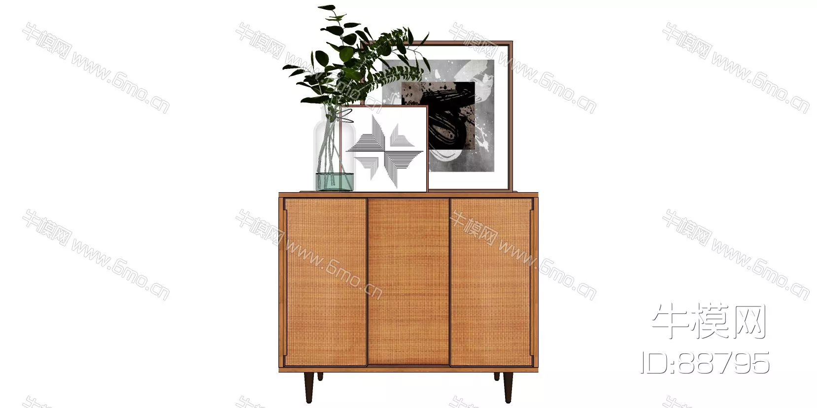 MODERN SIDEBOARD - SKETCHUP 3D MODEL - ENSCAPE - 88795