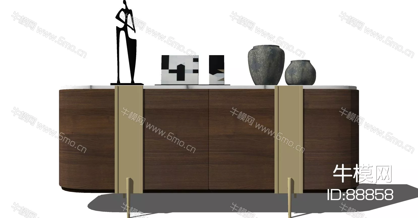 MODERN SIDEBOARD - SKETCHUP 3D MODEL - ENSCAPE - 88858