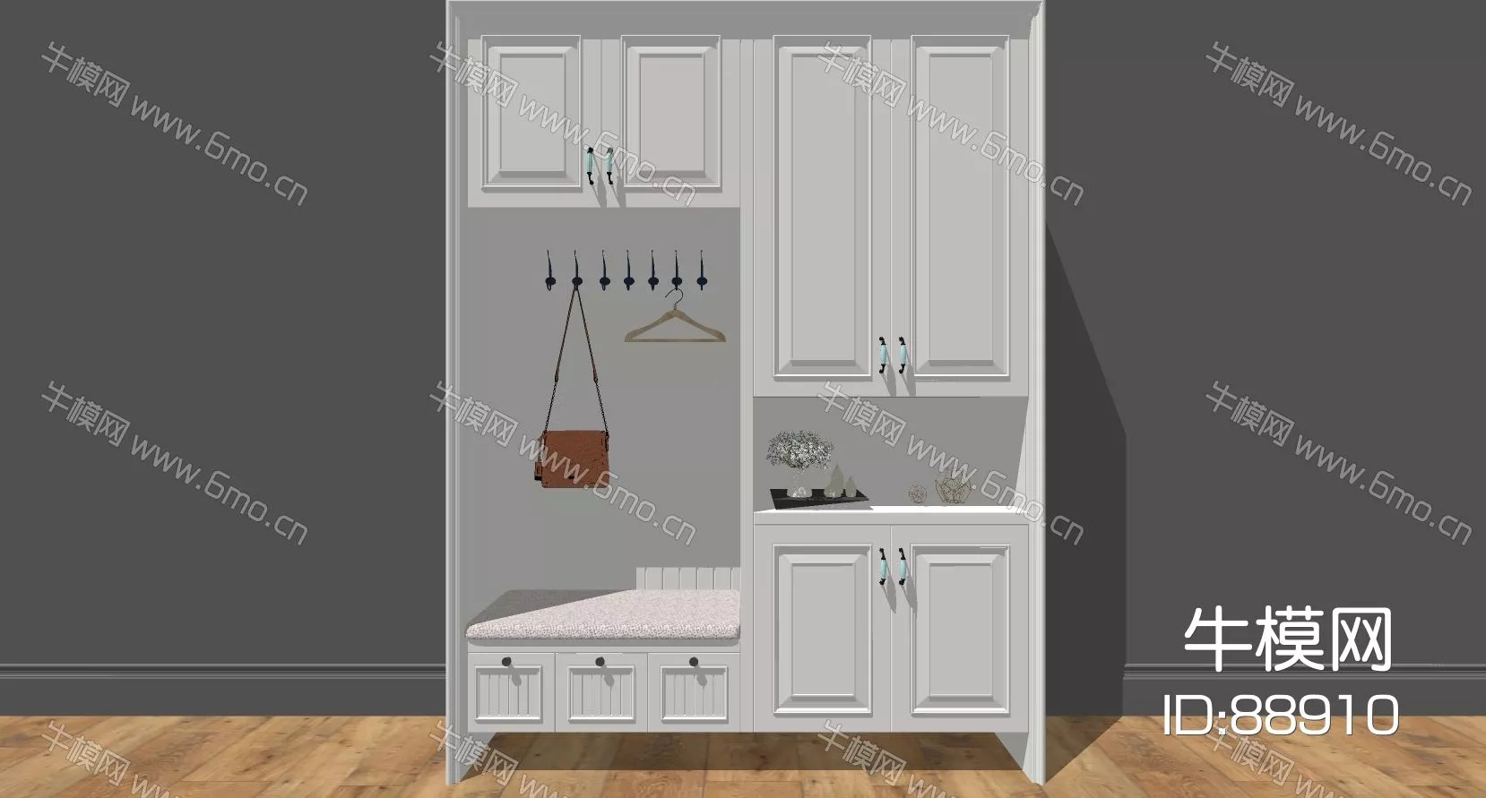 MODERN SIDEBOARD - SKETCHUP 3D MODEL - ENSCAPE - 88910