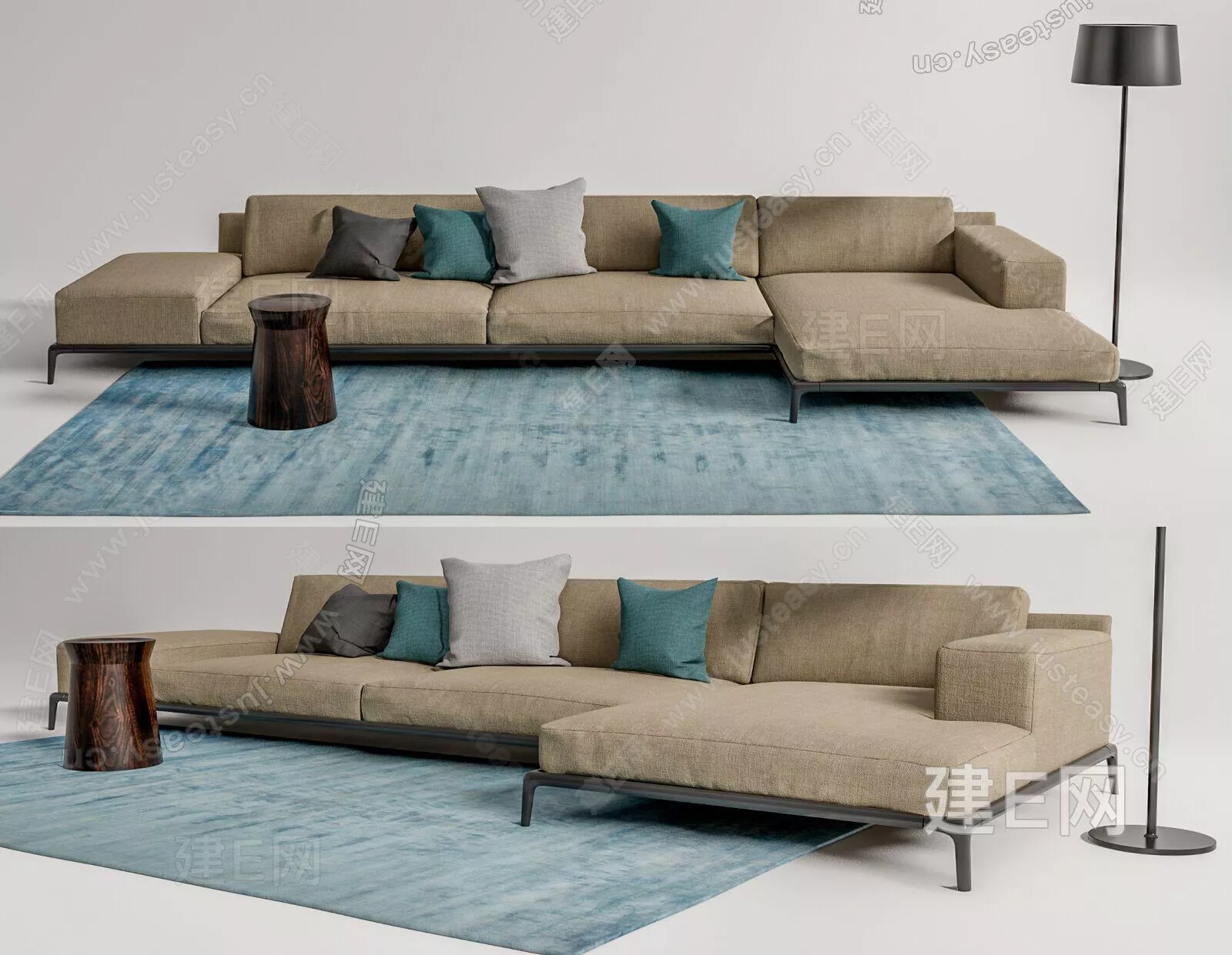 MODERN SOFA - SKETCHUP 3D MODEL - ENSCAPE - 101073445