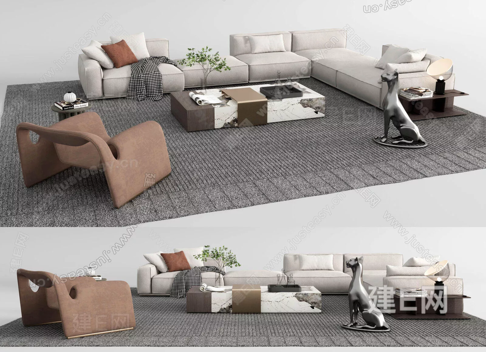 MODERN SOFA - SKETCHUP 3D MODEL - ENSCAPE - 104350743