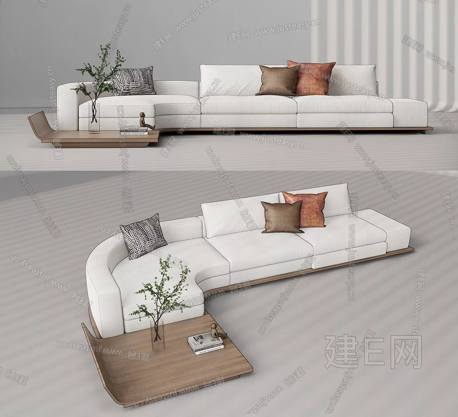 MODERN SOFA - SKETCHUP 3D MODEL - ENSCAPE - 108807532