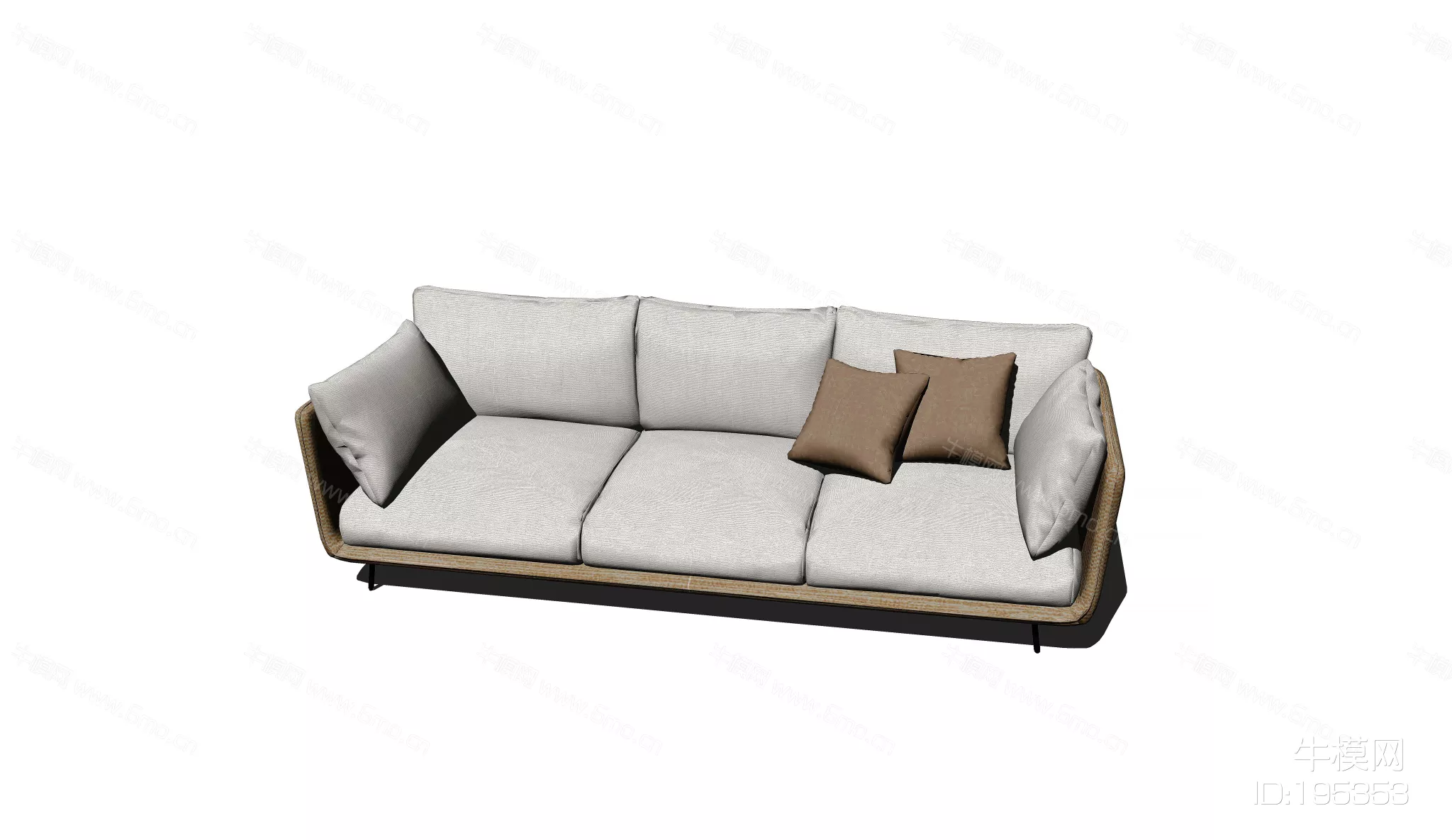 MODERN SOFA - SKETCHUP 3D MODEL - ENSCAPE - 195353