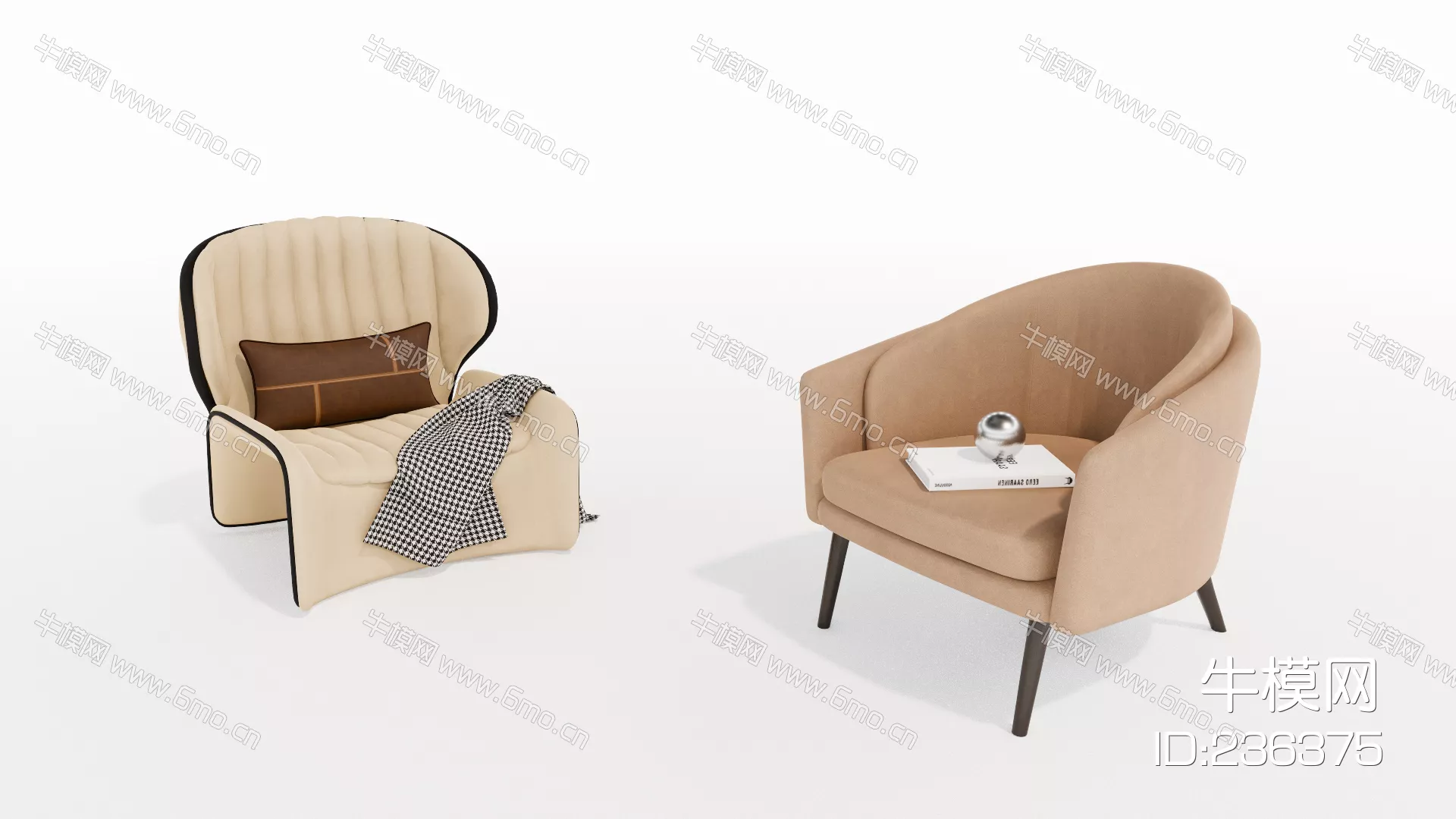 MODERN SOFA - SKETCHUP 3D MODEL - ENSCAPE - 236375